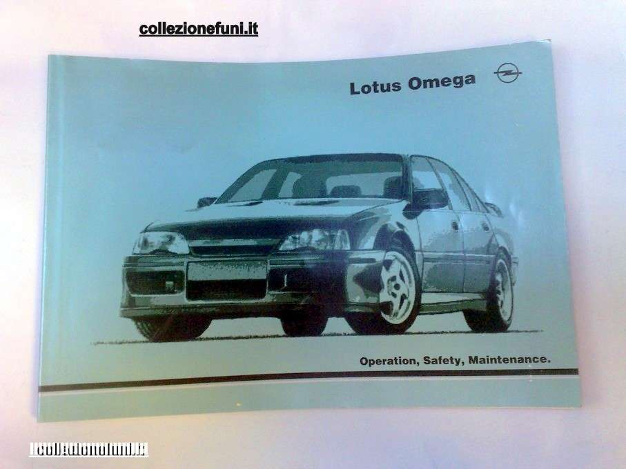 Libr. uso e manut. Opel Omega Lotus